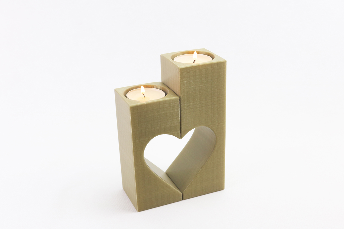 Tealight candle holder square